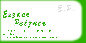 eszter pelzner business card